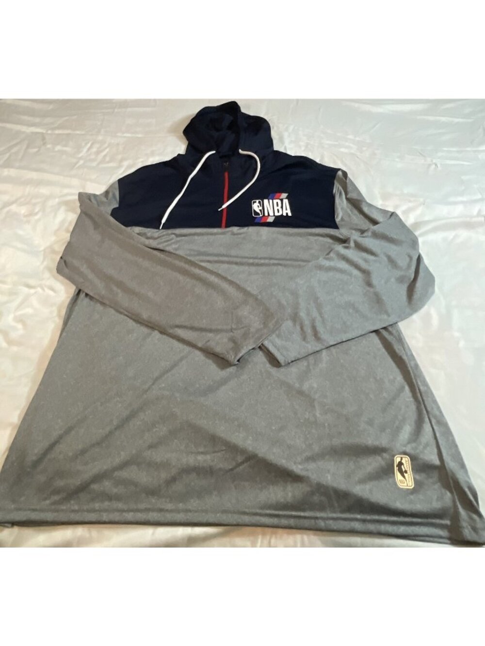 NBA Sweatshirt Hooded Pullover Jacket 2XL Blue Logo